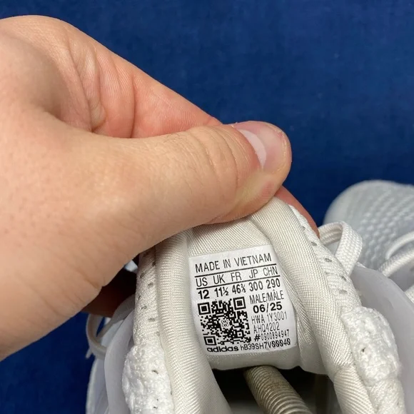 Adidas Ultra Boost 1.0 DNA Triple White HQ4202 Men’s Size 12 Used No Box WORN 1x - Picture 7 of 9